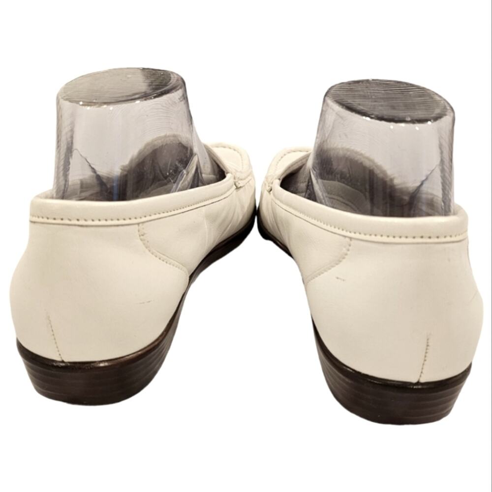 SAS Tripad Simplify Leather Moccasin Slip On Loafers 7.5 Medium White - Picture 12 of 13
